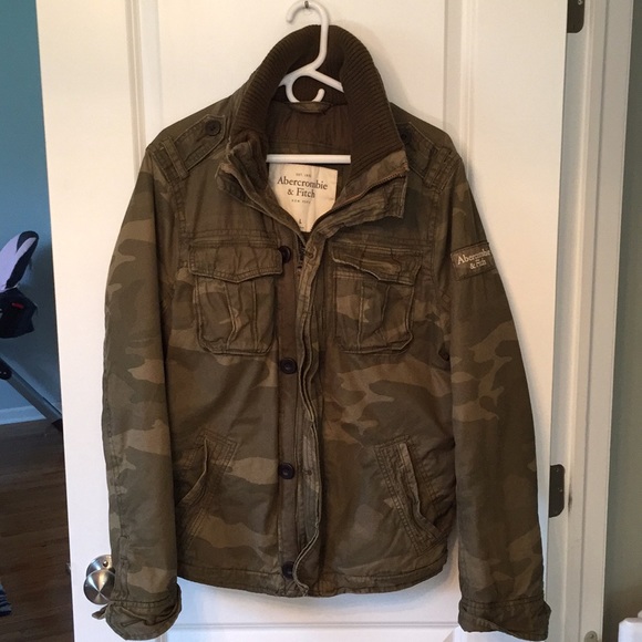 Mens Abercrombie Camo Military Jacket 
